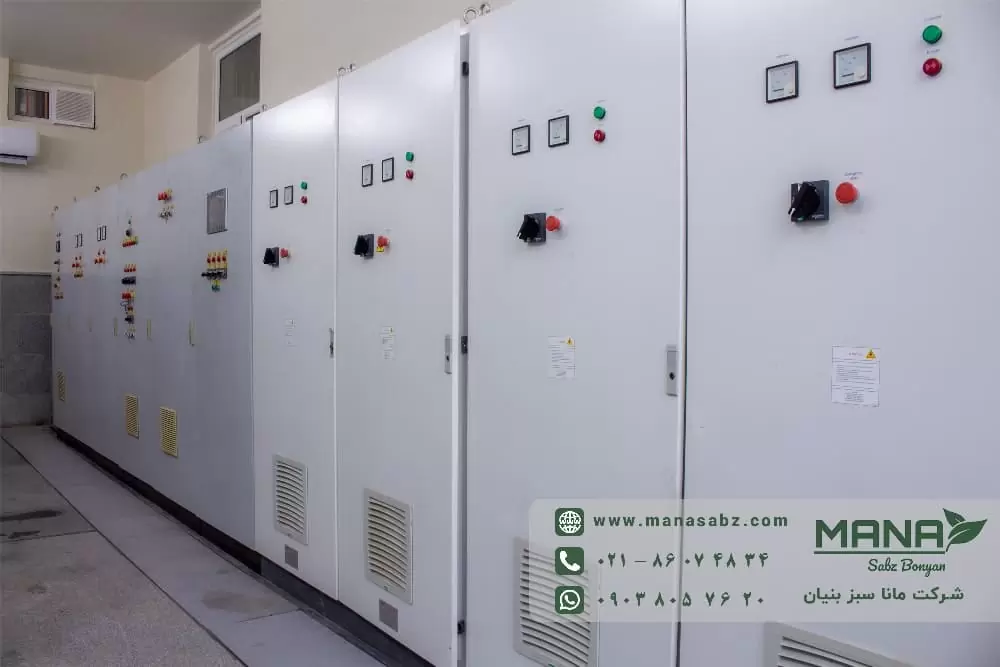 تابلو برق سردخانه آمونیاکی شرکت مانا سبز بنیان