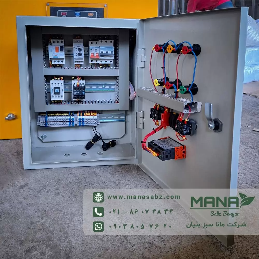 تابلو برق سردخانه فریونی شرکت مانا سبز بنیان