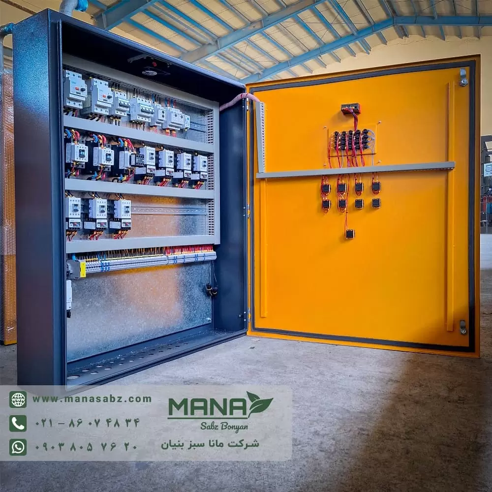 تابلو برق سردخانه فریونی شرکت مانا سبز بنیان