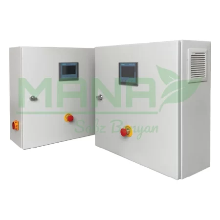 تابلو برق کنترل ظرفیت کمپرسور اسکرو شرکت مانا سبز بنیان